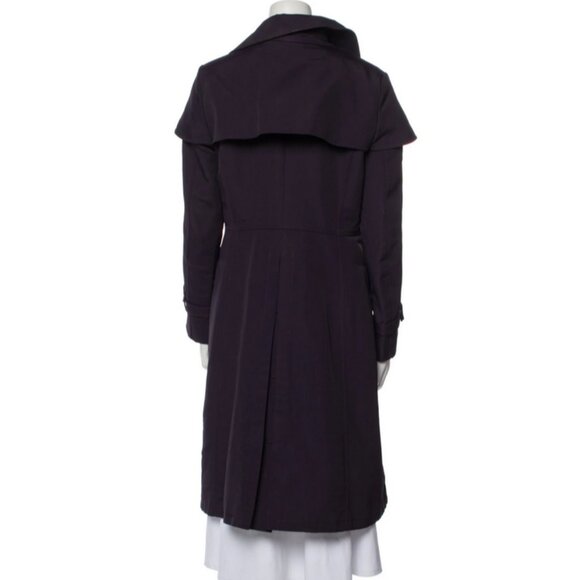 Burberry Dark Purple Trench Coat - Picture 4 of 14